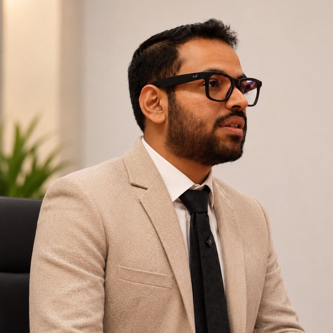 Sanchit Chopra at his desk